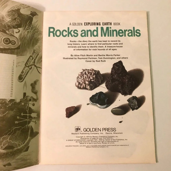 Vintage 1974 Rocks and Minerals A Golden Exploring Earth  Book - Picture 7 of 16